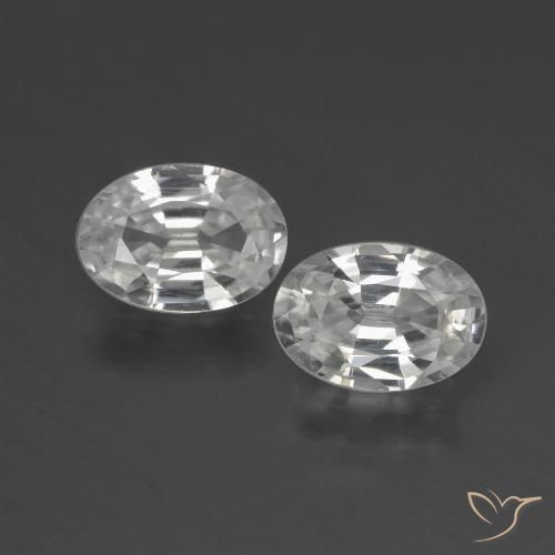 2.04ctw Natural branco quente Zircão, oval, VVS