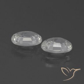 Pedras preciosas de Zircão branco quente natural de 2.04 ct, oval, VVS