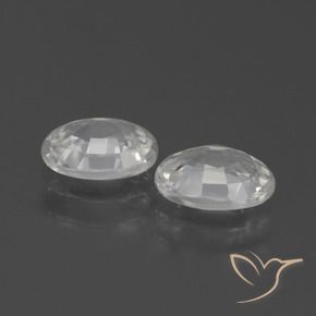 Pedras preciosas de Zircão Branco natural de 2.38 ct, oval, VS