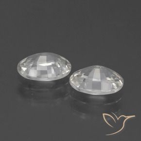 Pedras preciosas de Zircão Branco natural de 2.32 ct, oval, VVS-VS