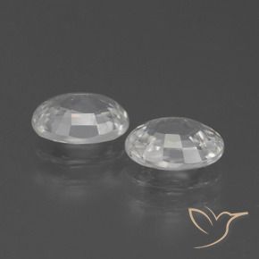 Pedras preciosas de Zircão Branco natural de 2.48 ct, oval, VVS