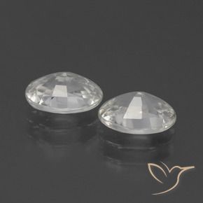 Pedras preciosas de Zircão Branco natural de 2.36 ct, oval, VVS