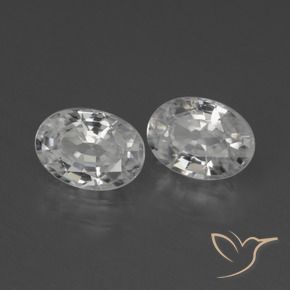 Pedras preciosas de Zircão Branco natural de 2.45 ct, oval, VS