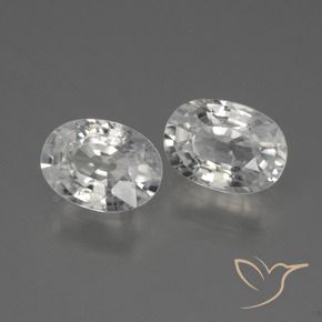 Pedras preciosas de Zircão Branco natural de 2.33 ct, oval, VS