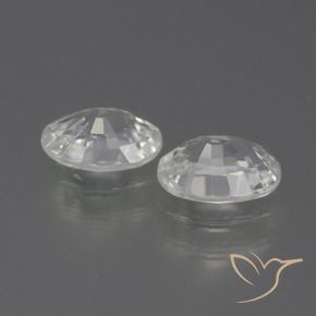 Pedras preciosas de Zircão Branco natural de 2.33 ct, oval, VS