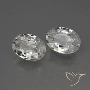 Pedras preciosas de Zircão Branco natural de 2.28 ct, oval, VS