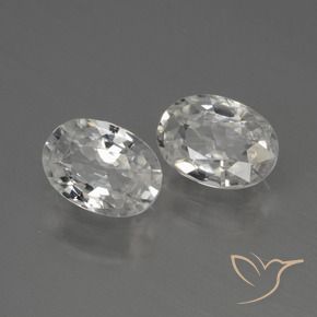 Pedras preciosas de Zircão branco quente natural de 2.43 ct, oval, VS