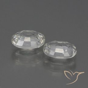 Pedras preciosas de Zircão Branco natural de 2.36 ct, oval, VS