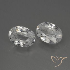 Pedras preciosas de Zircão Branco natural de 2.29 ct, oval, VS