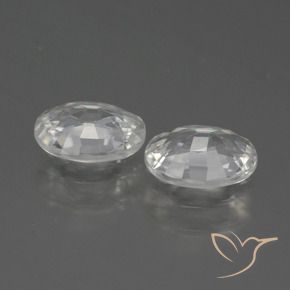 Pedras preciosas de Zircão Branco natural de 2.29 ct, oval, VS