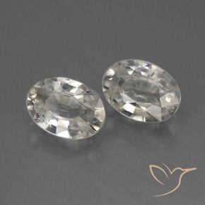 Pedras preciosas de Zircão branco quente natural de 2.28 ct, oval, VVS