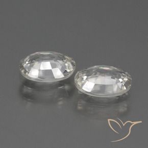 Pedras preciosas de Zircão branco quente natural de 2.28 ct, oval, VVS