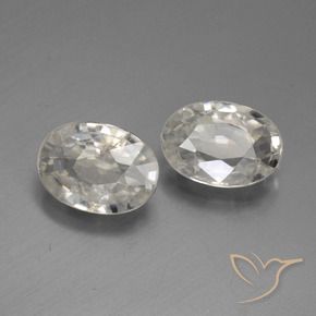 Pedras preciosas de Zircão branco quente natural de 2.07 ct, oval, VS