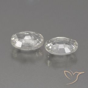 Pedras preciosas de Zircão branco quente natural de 2.07 ct, oval, VS