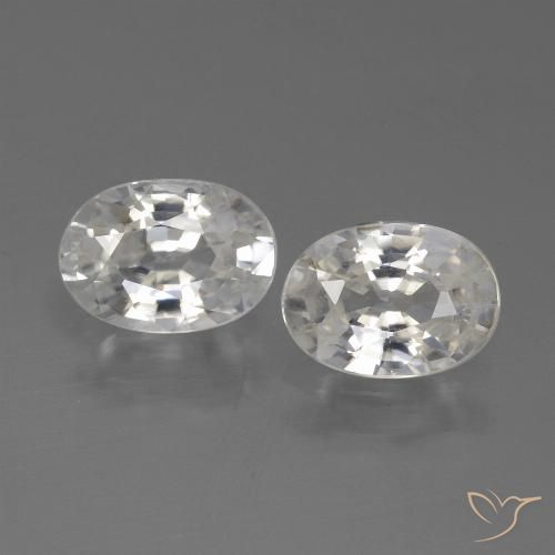 2.30ctw Natural branco quente Zircão, oval, VS