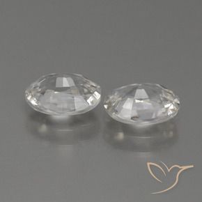 Pedras preciosas de Zircão branco quente natural de 2.30 ct, oval, VS