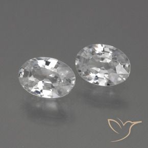 Pedras preciosas de Zircão Branco natural de 2.26 ct, oval, VS