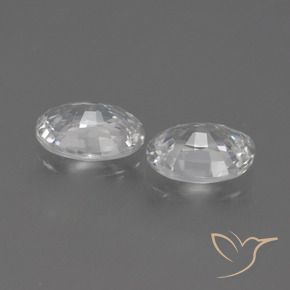 Pedras preciosas de Zircão Branco natural de 2.26 ct, oval, VS