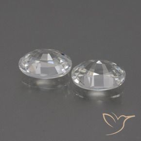 Pedras preciosas de Zircão branco quente natural de 2.51 ct, oval, VVS
