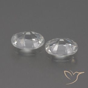 Pedras preciosas de Zircão Branco natural de 2.27 ct, oval, VVS