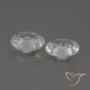 Pedras preciosas de Zircão Branco natural de 2.33 ct, oval, VS