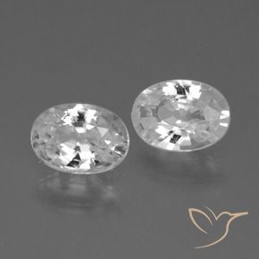 Pedras preciosas de Zircão Branco natural de 2.26 ct, oval, VS