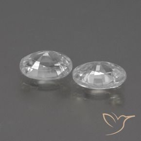 Pedras preciosas de Zircão Branco natural de 2.26 ct, oval, VS