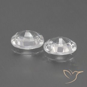 Pedras preciosas de Zircão Branco natural de 2.56 ct, oval, VS