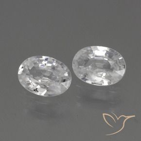 Pedras preciosas de Zircão Branco natural de 2.24 ct, oval, VS