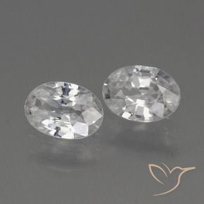 Pedras preciosas de Zircão Branco natural de 2.17 ct, oval, VS