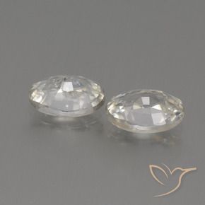Pedras preciosas de Zircão branco quente natural de 2.27 ct, oval, VS