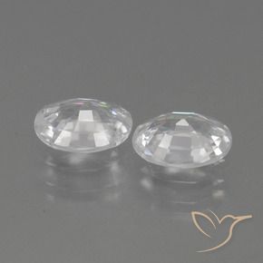 Pedras preciosas de Zircão Branco natural de 2.16 ct, oval, VVS