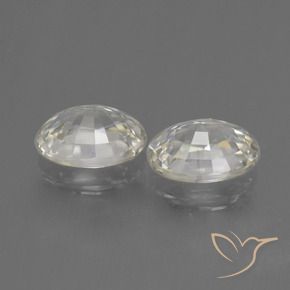 Pedras preciosas de Zircão branco quente natural de 2.62 ct, oval, VVS