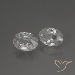 Pedras preciosas de Zircão Branco natural de 2.30 ct, oval, VS