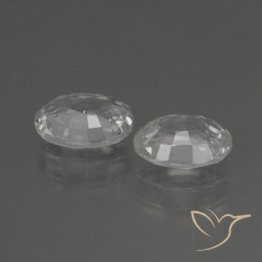 Pedras preciosas de Zircão Branco natural de 2.30 ct, oval, VS
