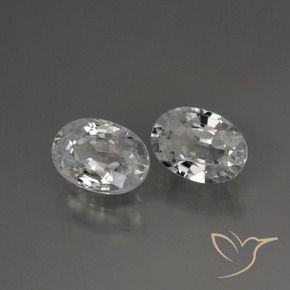 Pedras preciosas de Zircão Branco natural de 2.56 ct, oval, VVS-VS