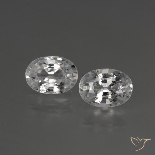 2.47ctw Natural Branco claro Zircão, oval, VVS