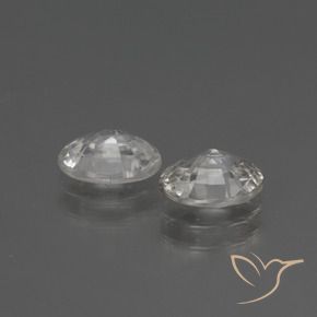 Pedras preciosas de Zircão Branco natural de 2.41 ct, oval, VVS-VS