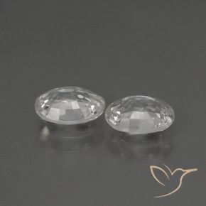 Pedras preciosas de Zircão Branco natural de 2.23 ct, oval, VS