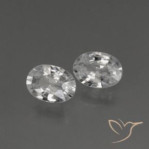 Pedras preciosas de Zircão Branco natural de 2.08 ct, oval, VVS