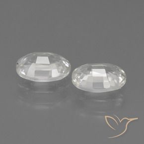 Pedras preciosas de Zircão Branco natural de 2.41 ct, oval, VS