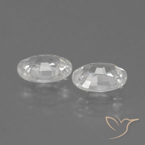 Pedras preciosas de Zircão Branco natural de 2.20 ct, oval, VVS-VS