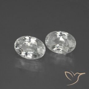 Pedras preciosas de Zircão Branco natural de 2.71 ct, oval, VS