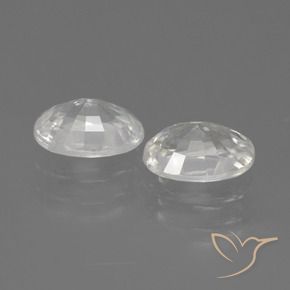 Pedras preciosas de Zircão Branco natural de 2.50 ct, oval, VS