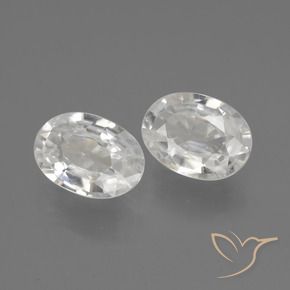 Pedras preciosas de Zircão Branco natural de 2.17 ct, oval, VS