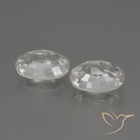 Pedras preciosas de Zircão branco quente natural de 2.55 ct, oval, VS