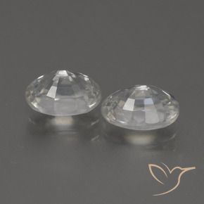 Pedras preciosas de Zircão branco quente natural de 2.65 ct, oval, VVS-VS