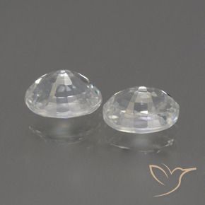 Pedras preciosas de Zircão Branco natural de 2.94 ct, oval, VVS-VS