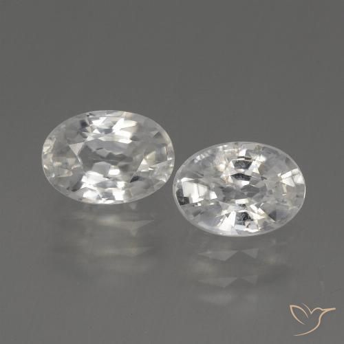 2.46ctw Natural Branco Zircão, oval, VS