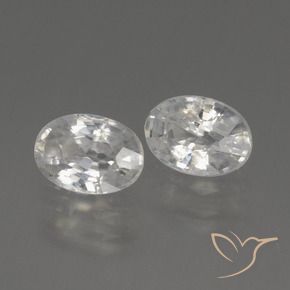 Pedras preciosas de Zircão Branco natural de 2.46 ct, oval, VS